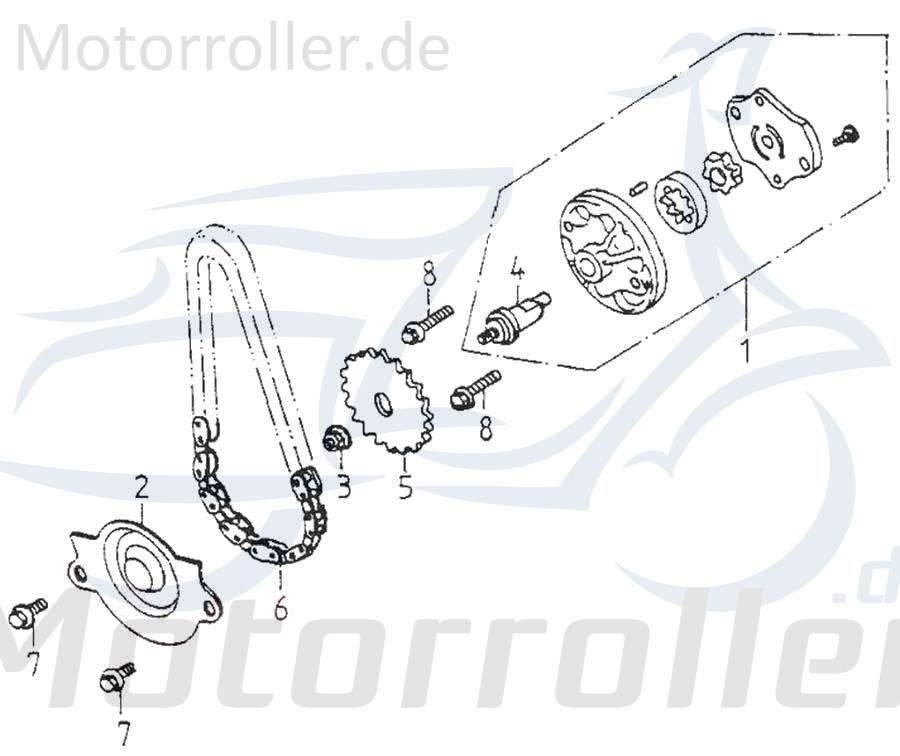 Aeon Overland 180 Schraube Quad 180ccm 4Takt 93902-06030B Motorroller.de Bundschraube Maschinenschraube Flanschschraube Flansch-Schraube Bund-Schraube