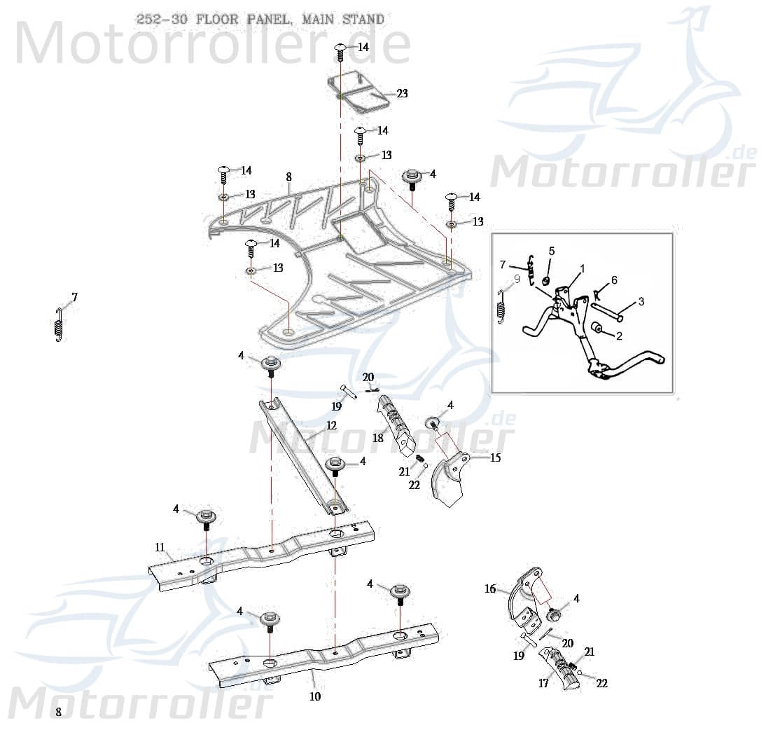 Adly Panther 50 FEDER Dämpfung 50ccm 2Takt 50713-159-000 Motorroller.de Schwingungsdämpfer Ausgleichsfeder Abfederung Masseausgleich Scooter Service