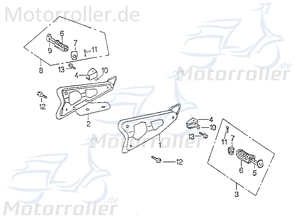 SMC Quad 170 Splint Stift Zapfen ATV 170ccm 4Takt 90230-12008 Motorroller.de Sicherungssplint Sicherungs-Splint Splint-Stift Goupille Splintstift UTV