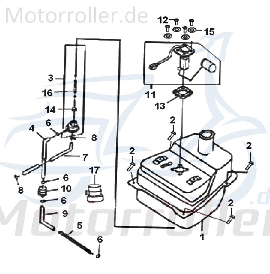 Benzinstandgeber Tank 5,2l/EEC2 CQJ-50800BMBT000