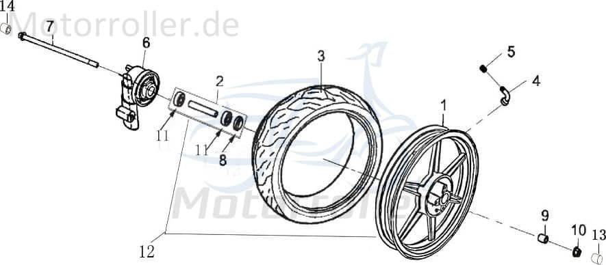 Kugellager 6201 2RS Beidseitig abgedichtet 2040102-3