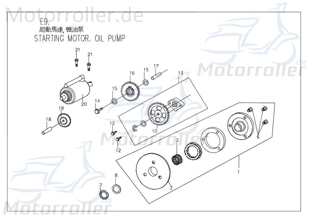 PGO Bugrider 200 Buchse Hülse 200ccm 4Takt C70812400000 Motorroller.de Distanzhülse Lagerbuchse Distanz-Hülse Distanzbuchse Passhülse Passbuchse Buggy