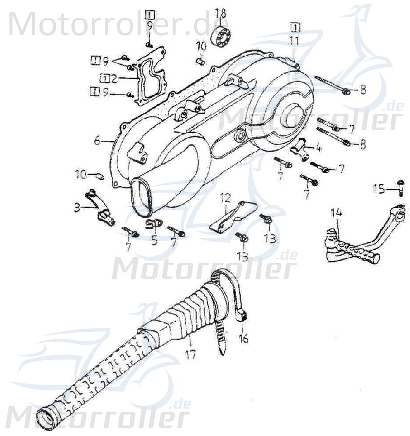 Adly Bundschraube M6x70mm mit Bund verzinkt 125ccm 4Takt Motorroller.de Maschinenschraube Flanschschraube Flansch-Schraube Maschinen-Schraube Buggy