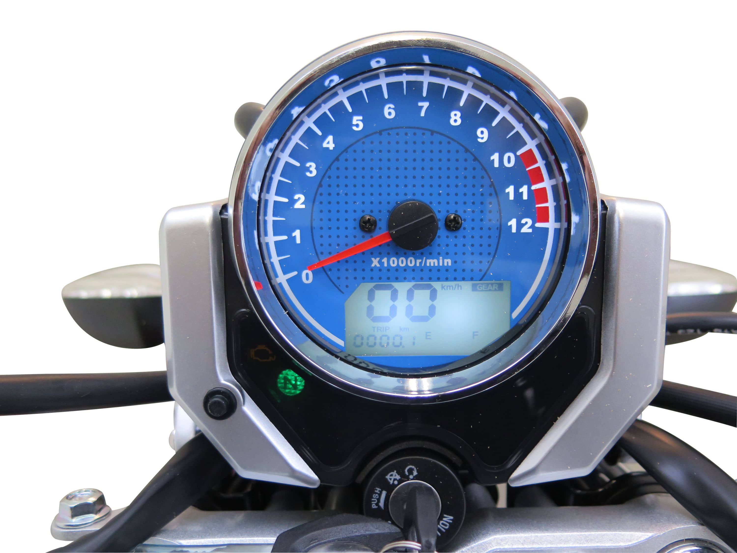 Motorrad Fighter 125 C-S rot 90 km/h Euro 5+ Schaltmoped Chopper 125ccm 4 Takt Leichtkraftrad Krad Kraftrad