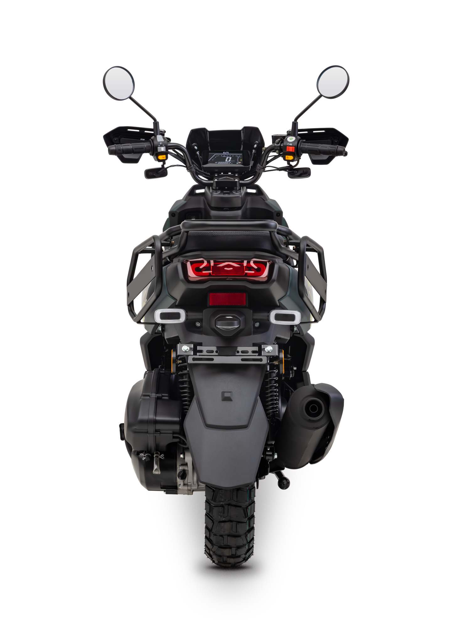 Motorroller Fighter 125 RT grün 85 km/h Euro 5+ Scooter Mokick Roller