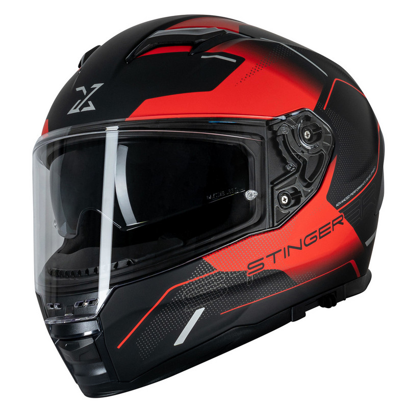 Helm "SX-82.03/R1" Integralhelm schwarz-rot matt Gr. 55/56/S Motorradhelm Rollerhelm Scooterhelm Schutzhelm Sturzhelm