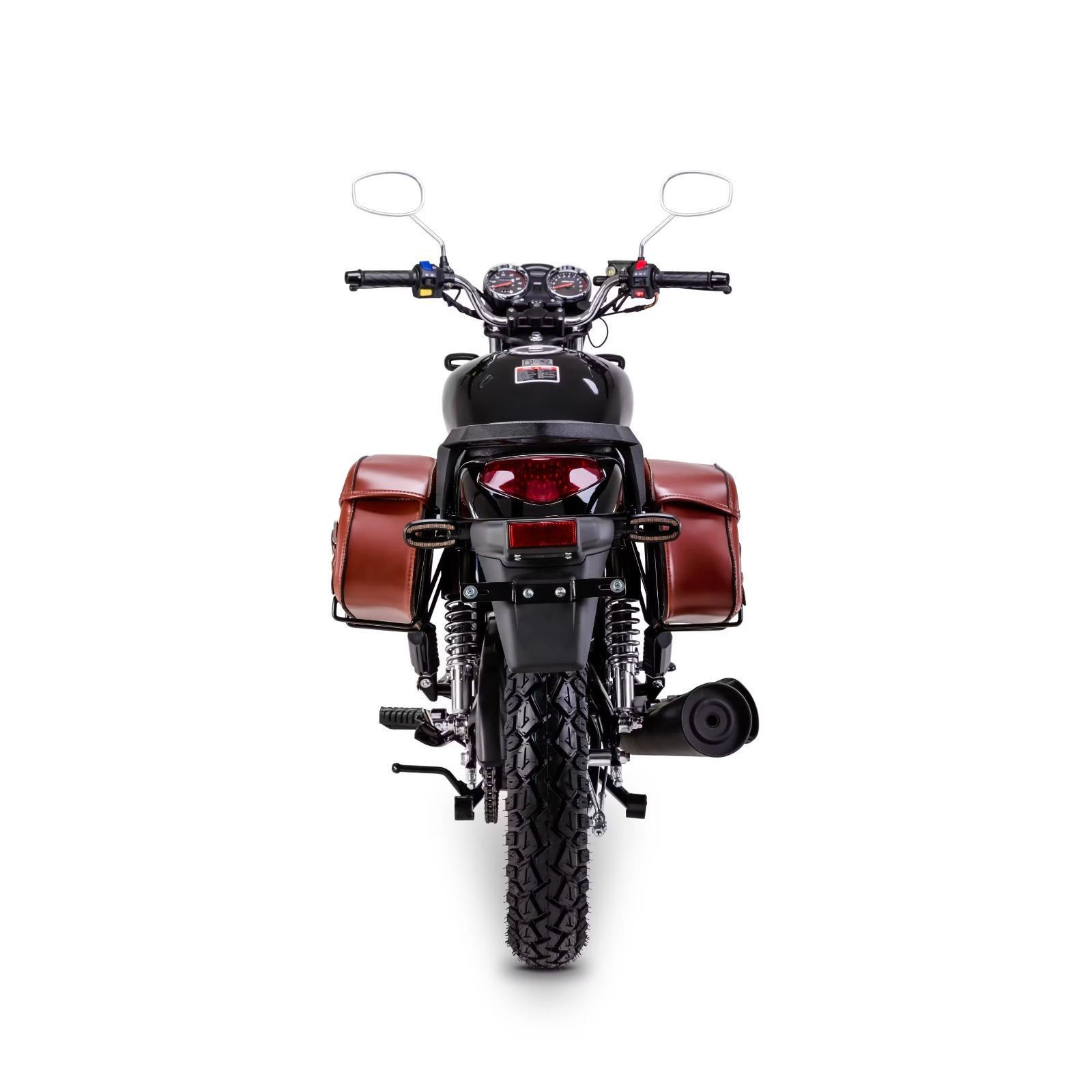 Motorrad Fighter 50 S-RS schwarz 45 km/h Euro 5 Schaltmoped Mokick
