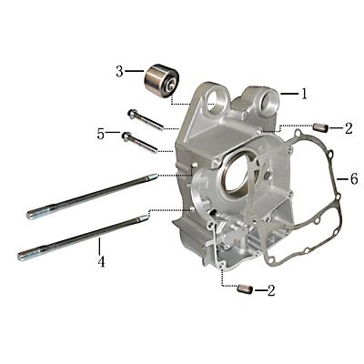 Dichtung Motorgeh.deckel Mitte 4T 125cc,Dichtung 704338