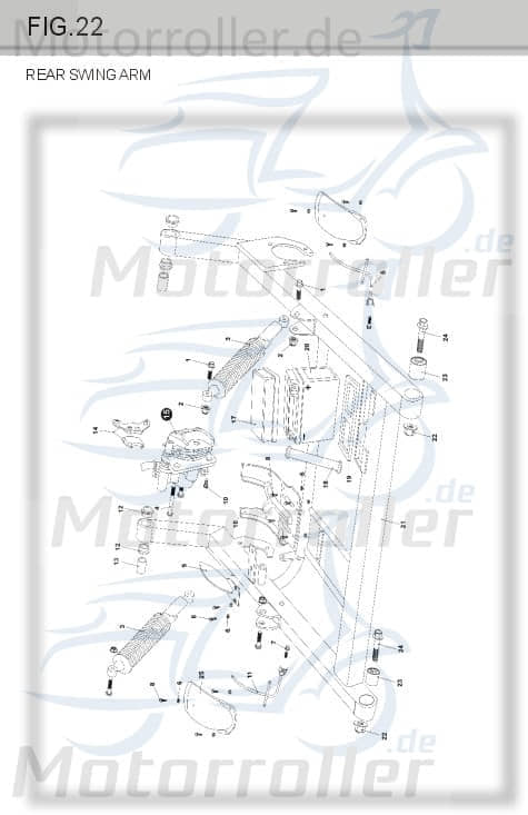 Batterieband Tongjian Strassenbuggy 150 III 150ccm 4Takt Motorroller.de Halterung Batteriehalteband Akkuband 150ccm-4Takt Ersatzteil Service Inpektion