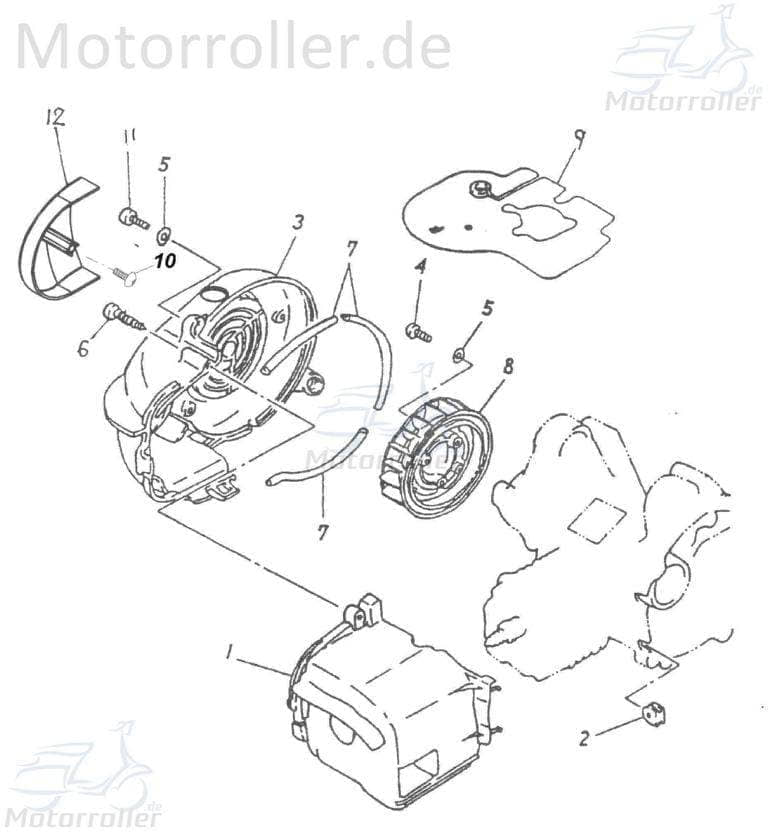 Adly Quad 50 2 Blechschraube ST4.8x38mm ABR-93903-05040 Motorroller.de Kreuzschlitzschraube Kreuzschraube Blech-Schraube Treibschraube 1E40QMB