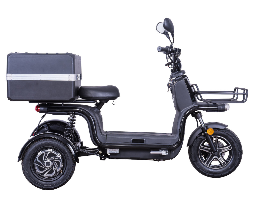 Dreirad Scoody E Trike ZT-29B 45 km/h schwarz 2x800 Watt Lithium-Ionen Elektroroller E-Scooter E-Roller Dreiradroller mit 2 Akkus