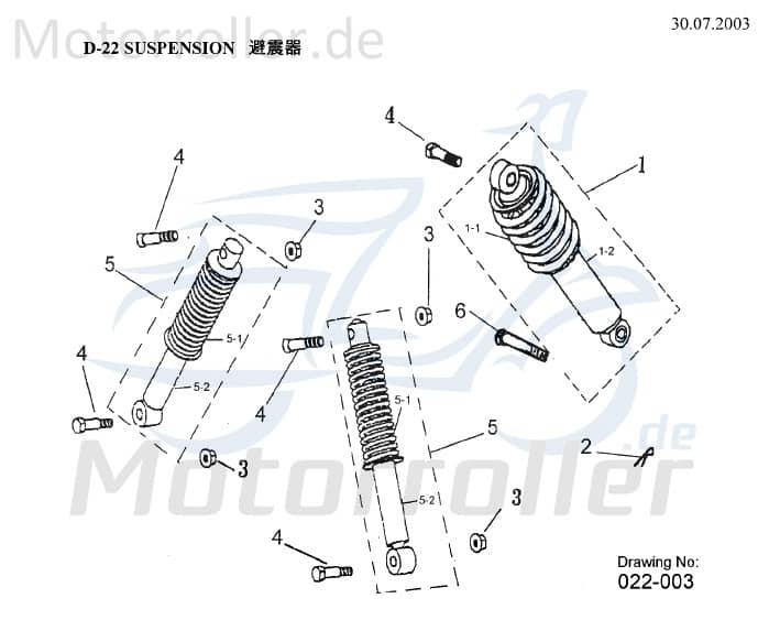 Hinterachsfederachse 52415-156-000 K52415-156-000
