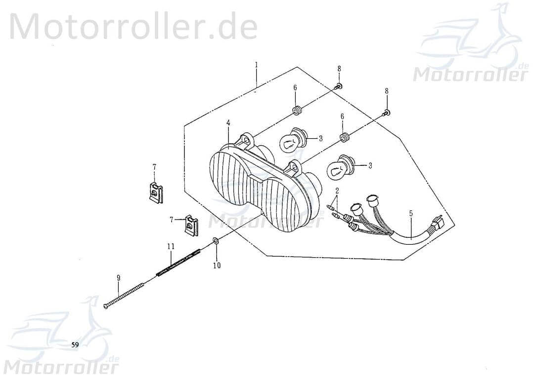SMC Birne Standlicht 12V 5W Extra 50 T 50kmh 50ccm 2Takt Motorroller.de Glühbirne Leuchtmittel Halogen Strahler Halogenstrahler StandlichtBirne