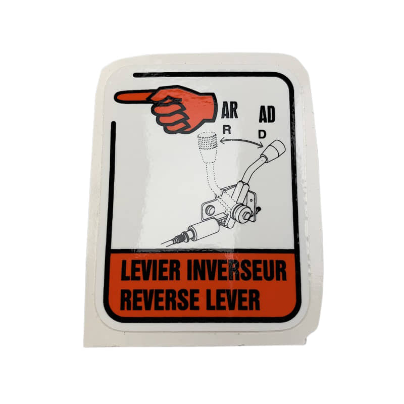 Aufkleber Rückwärtshebel Sticker PGO B56031010000