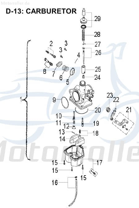 Manueller Drosselhalter 16131-170-000