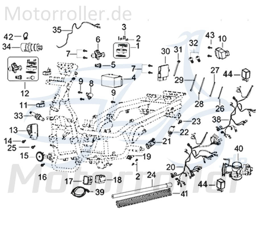 Kreidler Insignio 125 2.0 Luftmengensteuerung 125ccm 4Takt 750177 Motorroller.de 125ccm-4Takt Scooter Qingqi Ersatzteil Service Inpektion Direktimport