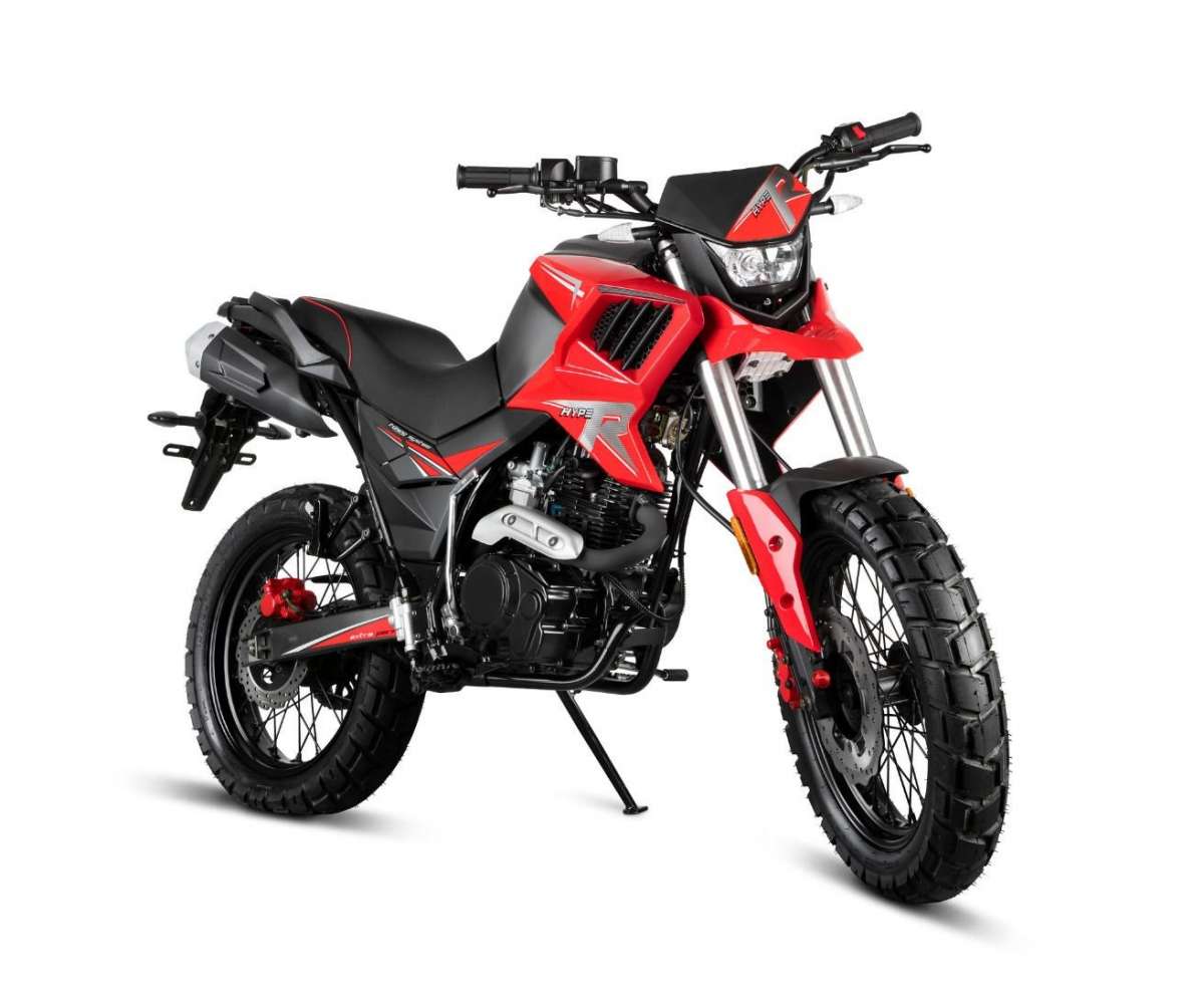 Motorrad Fighter 125 HR-S rot 90 km/h Euro 5 Schaltmoped 125ccm 4 Takt Leichtkraftrad Krad Kraftrad