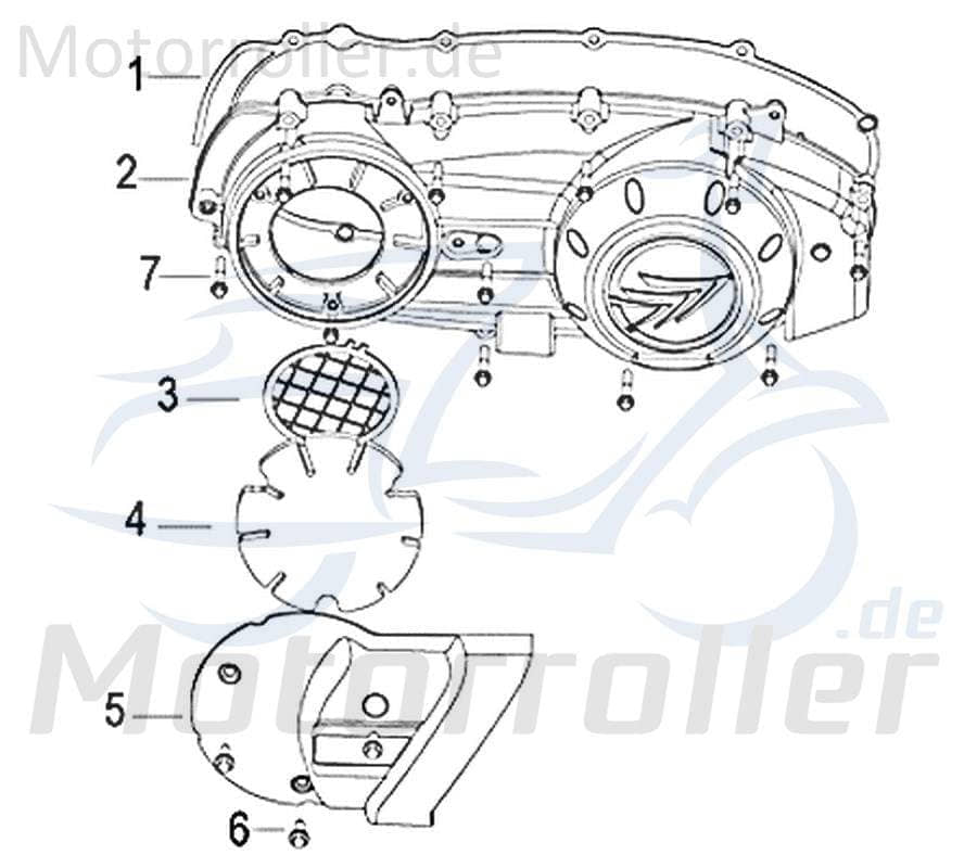 Jonway Insignio 250 DD Gitter 250ccm 4Takt 160045000000 Motorroller.de Variomatikentlüftung Lüftungssieb Luftfiltergitter Scooter Ersatzteil Service