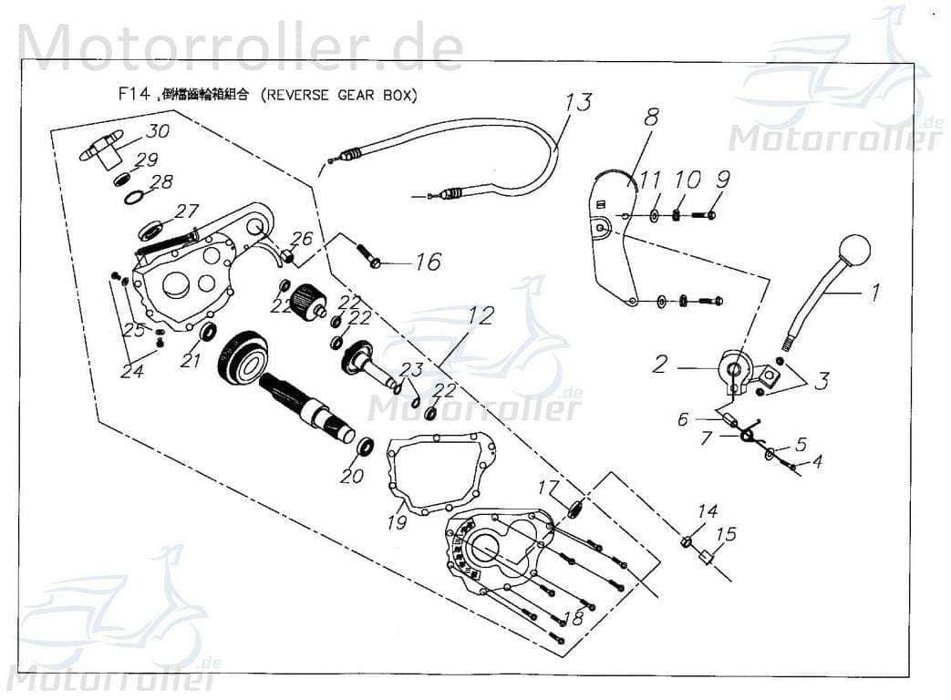Seegerring 30 Leerlaufgetriebewelle 92173000000