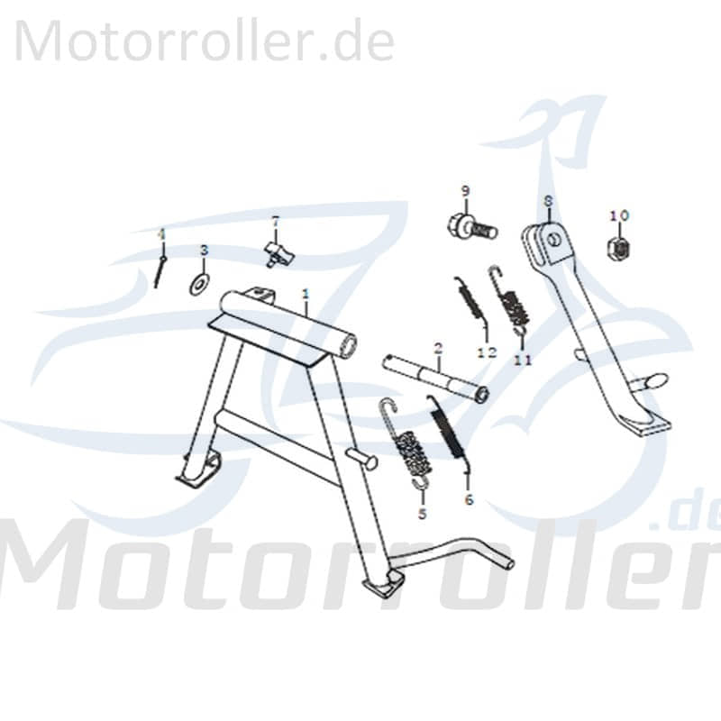 Feder Ständer Motorroller Kreidler Street 125 Rex 91383