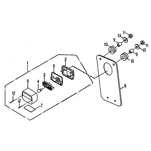 Rex Quad 50 Kennzeichenhalter ATV 50ccm 2Takt 93284 Motorroller.de Nummernschildhalter Kennzeichen-Halter Kennzeichenhalterung Nummernschild-Halter