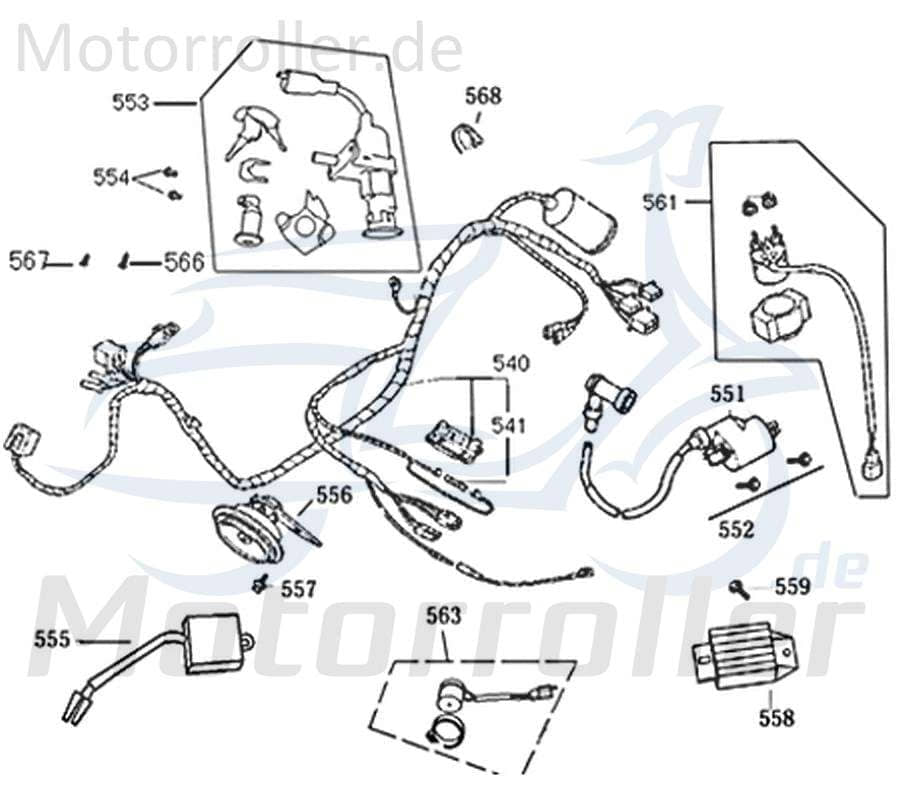 SMC Blechschraube 3.8x5mm Jonway Kreuzschraube 93401-38005-03 Motorroller.de Kreuzschlitzschraube Blech-Schraube Treibschraube 50ccm-2Takt Scooter