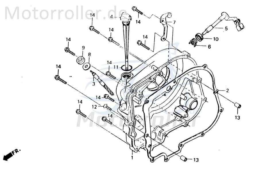 Chunlan Chopper Tachowelle Chunlan Chopper ABB-P08-NO.-03 Motorroller.de Tachoantrieb Tacho-Welle Tachometerwelle Tachoantriebswelle Tacho-Antrieb
