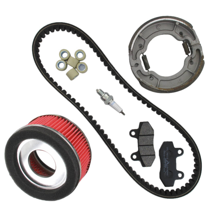 Rex RS1100 Inspektion Set 125/150ccm 125ccm 4Takt 8007223 Motorroller.de 12 Zoll Keilriemen 835x20x30mm Wartung Satz Service Kit Scooter Ersatzteil