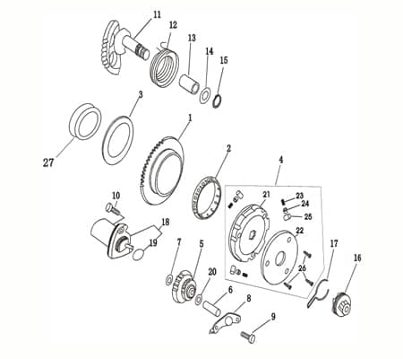 Halteplatte Anlasserzwischenrad AGM Halter 90A-22364-00-00 Motorroller.de Stahlplatte Montageschiene Fixierung Halterung Montageplatte Grundplatte