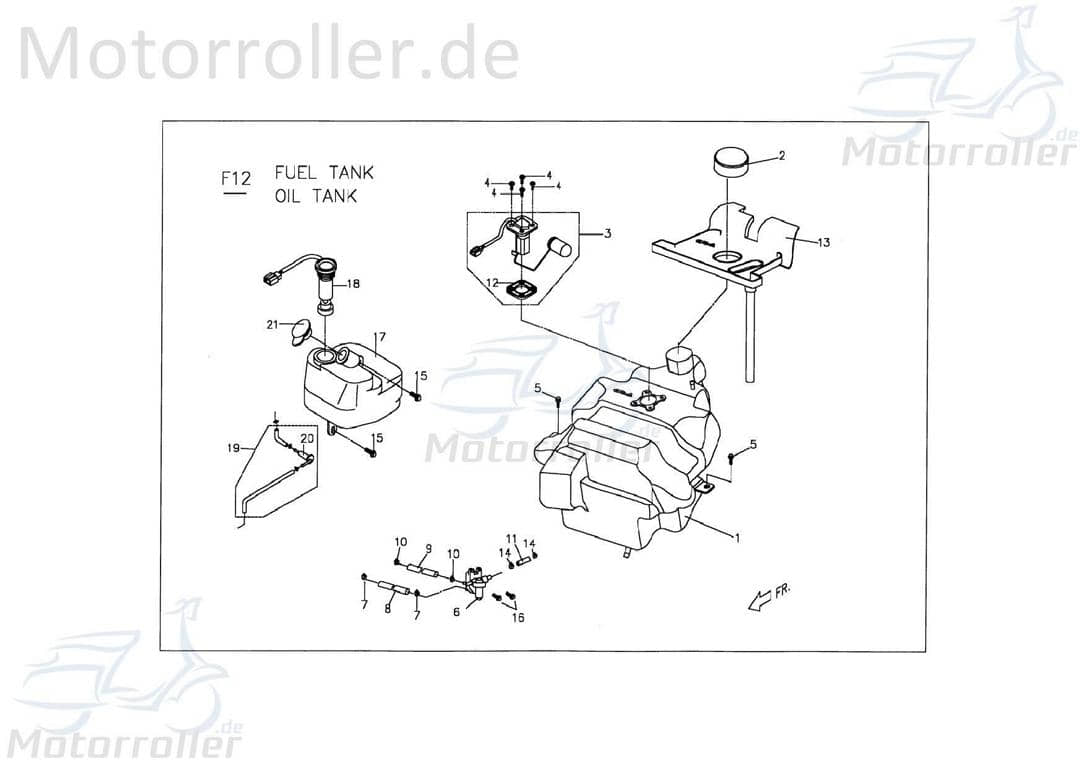 PGO Clip 10mm T-Rex 50 Klemme Klammer Schelle 50ccm 2Takt Motorroller.de Klemmschelle Befestigungsschelle Halteklammer Schraubschelle Halteclip