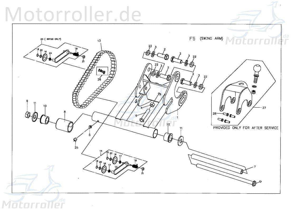 PGO Kettenschloss X-RIDER 150 Kettenglied Quad 150ccm 4Takt Motorroller.de Kettenverbinder Ketten-Verbindungsglied PGO 50ccm-2Takt ATV X-RIDER 110 UTV