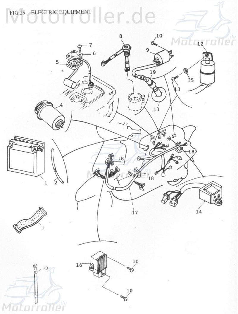 Adly Schraube JET 50 Innensechskant-Schraube 50ccm 2Takt Motorroller.de Innensechskantschraube Maschinenschraube