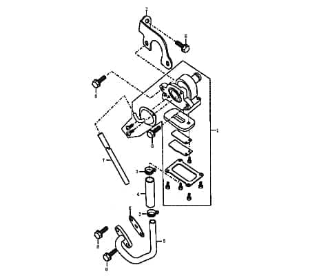 Halteblech Befestigungsblech Sekundärluftsventil 89505 Motorroller.de Halterung SLS Halteelement 125ccm-4Takt Supermoto 125 DD Moped