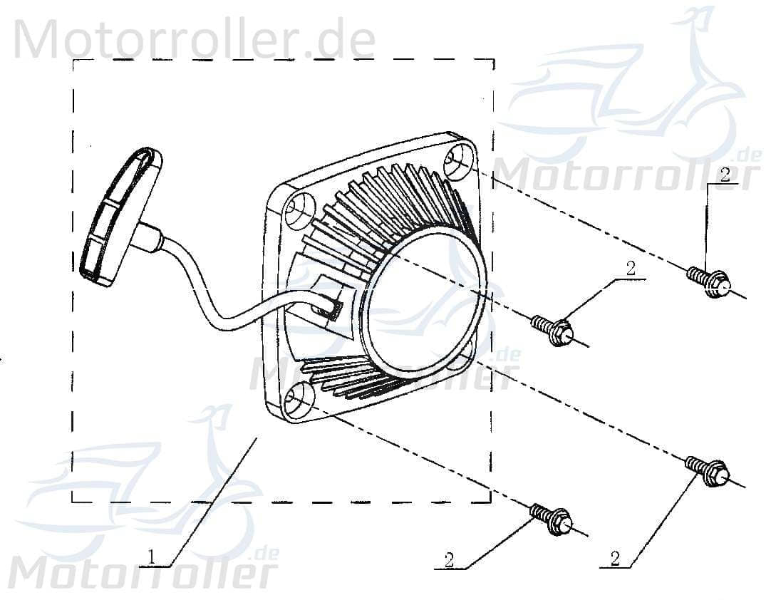Seilstarter Handstarter komplett 143111010000