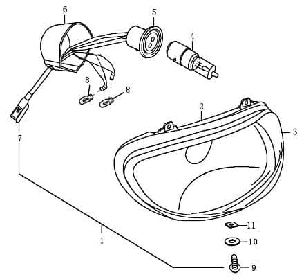 Scheinwerferbirne Halogen 12V 25/25W Rex RS450 50ccm 4Takt Motorroller.de Sockel P15D-25-1 Halogenleuchte Halogenglühlampe Scheinwerferlampe Scooter