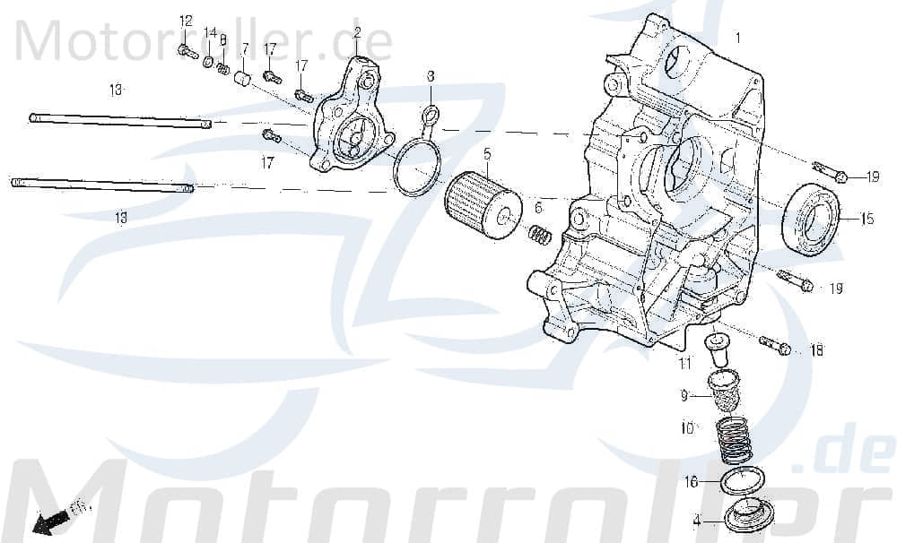 Ölfilter Öl-Filter 15412-SA1-0000