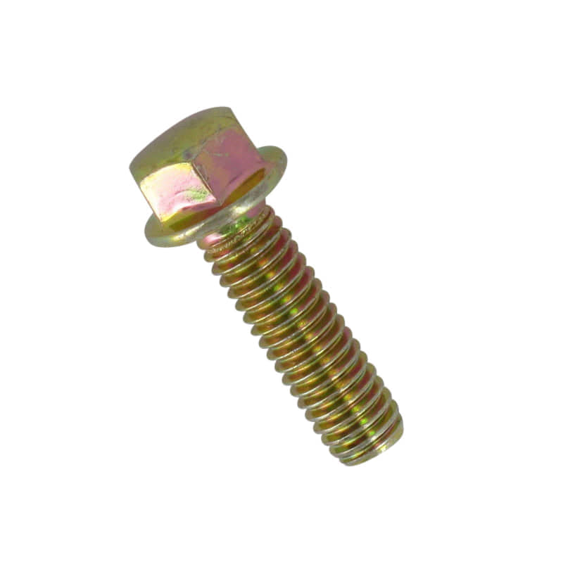 Schraube M6x20mm mit Bund gelb verzinkt  3112190204