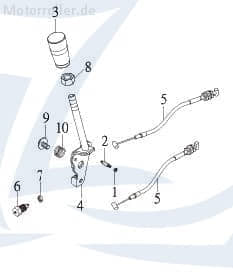 Exploroer Titan 300 Schalthebel Exploroer Titan 300 53215-CEW-00 Motorroller.de Schaltstab Quad ATV Keeway Speed 125 UTV Ersatzteil Service Inpektion