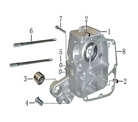 Gewindebolzen M7x168mm verzinkt Rex RS450 Roller 50ccm 4Takt 703949 Motorroller.de Gewindestange Gewinde-Stange Stehbolzen Stiftschraube Gewindestab