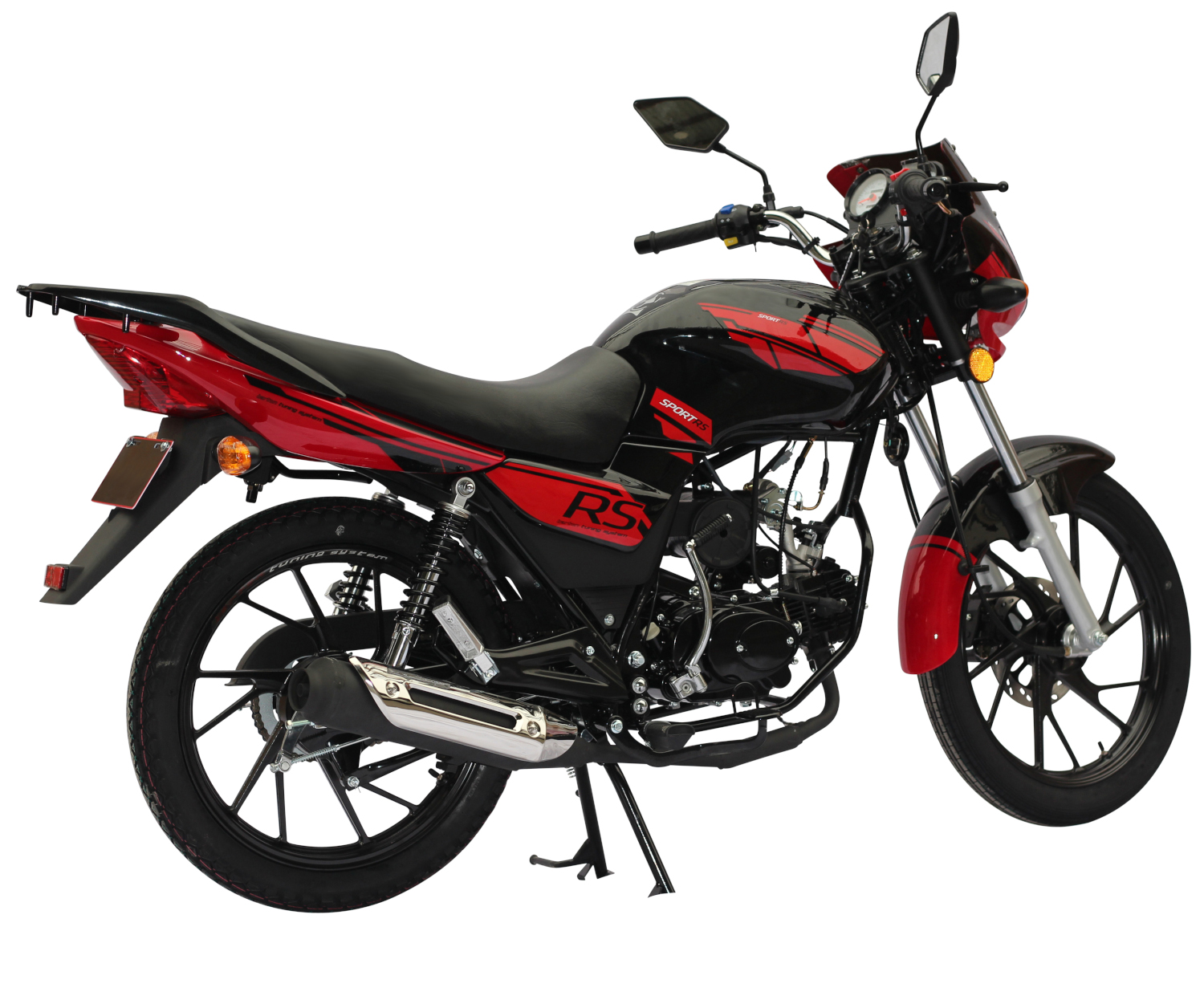 Motorrad Fighter 50 Sprint-S rot 45 km/h Euro 5 Schaltmoped Mokick 50ccm 4 Takt Kleinkraftrad Krad