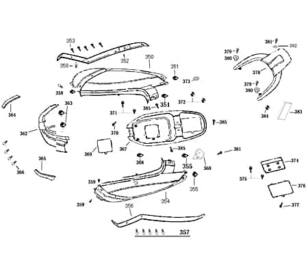 Rex Bergamo 50 Chromblende Zierblende 50ccm 4Takt 740540 Motorroller.de Designblende verchromt 50ccm-4Takt Scooter Znen Ersatzteil Service Inpektion