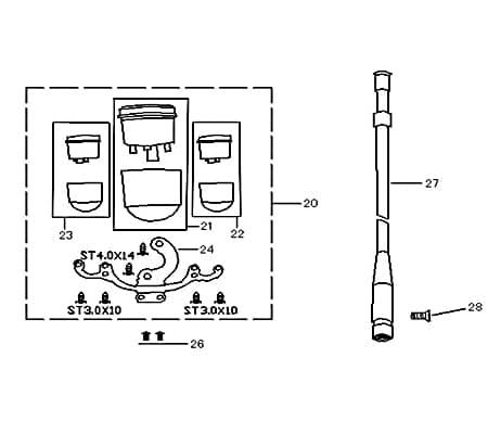 Rex Palermo Tachometer Roller Scooter 50ccm 4Takt 740627 Motorroller.de Geschwindigkeitsmesser Geschwindigkeitsanzeige Speedometer kmh-Anzeige Hagebau
