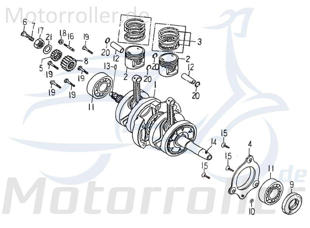Sechskantschraube Barossa Cheetah 250 Halter ATV 250ccm 4Takt Motorroller.de Befestigung Halterung Flachkopfschraube Sechskant-Schraube Bundschraube