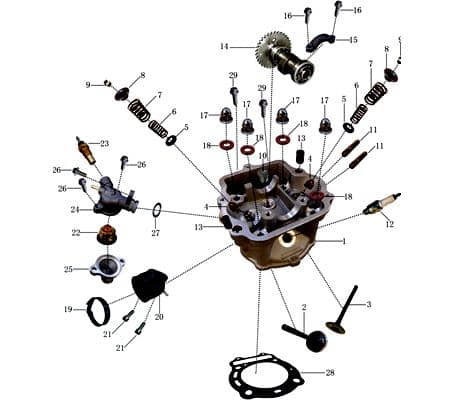 Jonway Insignio 250 DD Thermostat Roller 250ccm 4Takt 704541 Motorroller.de Temperaturschalter Temperaturregeler Überhitzungsschalter 250ccm-4Takt