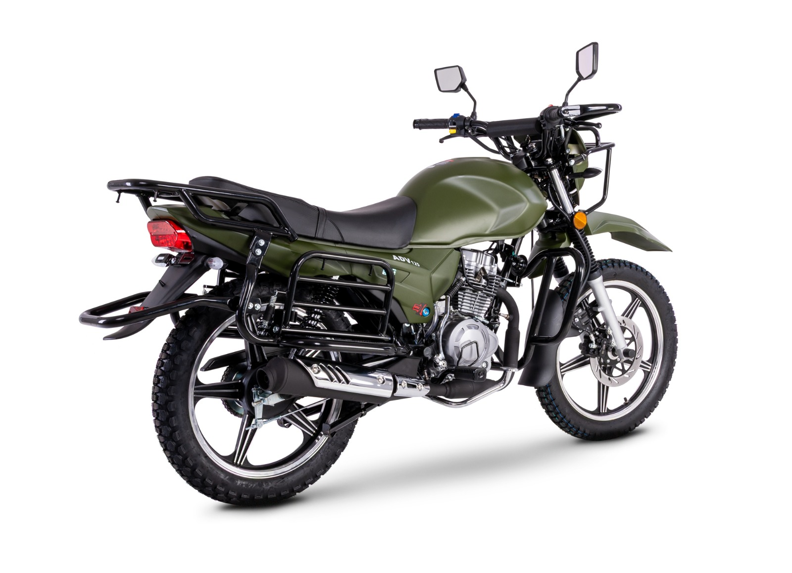 Motorrad Fighter 125 ADV-RS grün Euro 5+ Schaltmoped 125ccm 4 Takt Leichtkraftrad