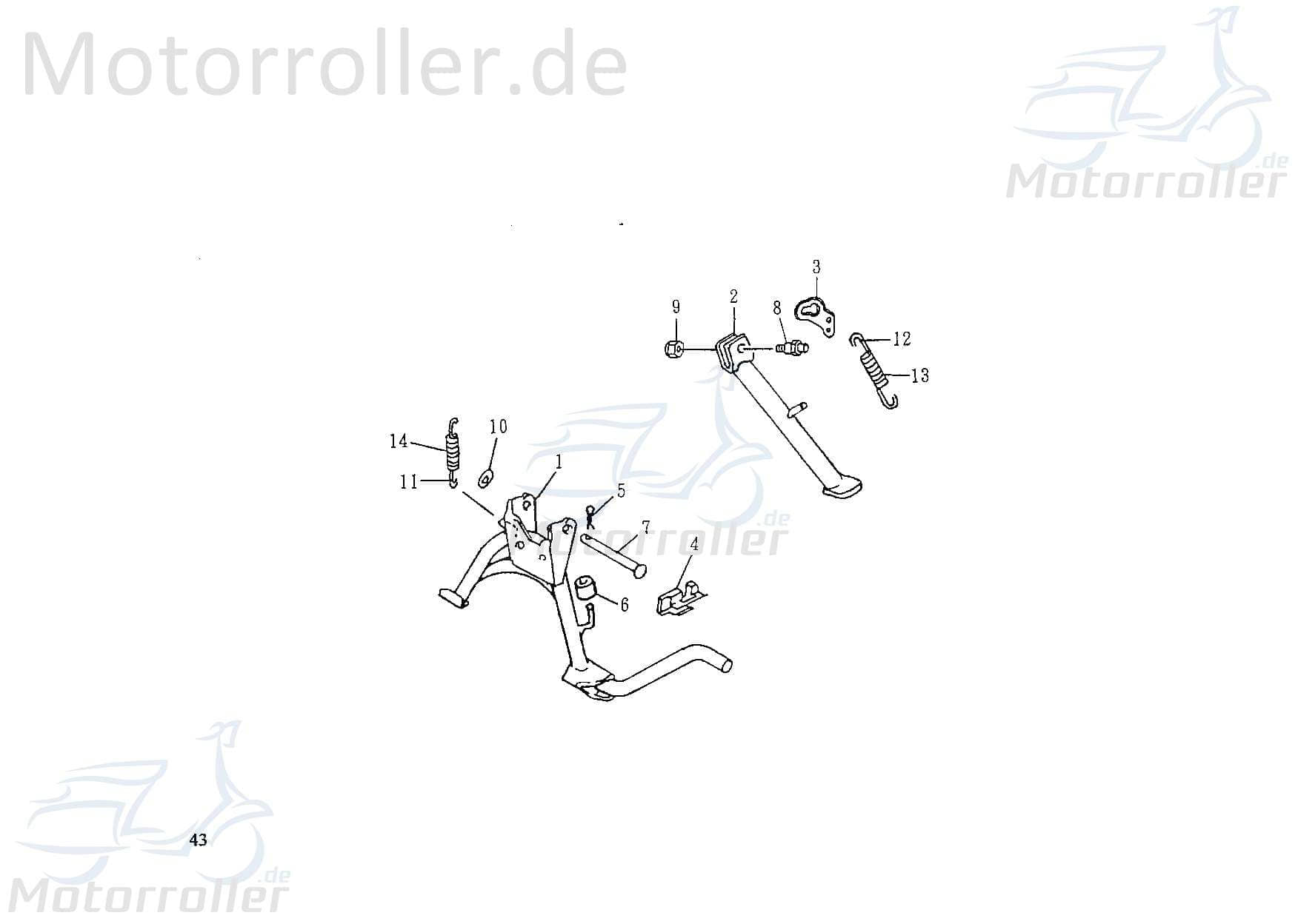 Rollerständer Rex 50 50cc von Motorroller.de