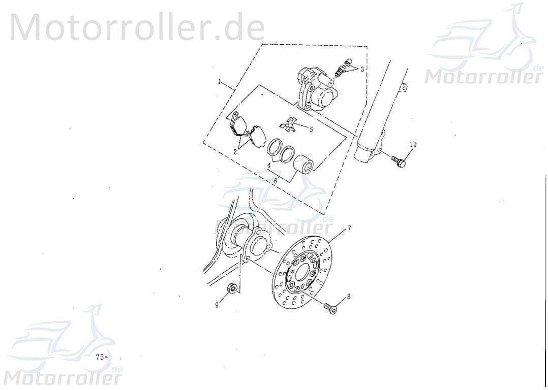 Bremsbeläge Satz A 84.9x42.4x7 B 45815-NAF-00