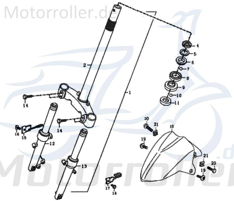 Halter Tachowelle Vorderradgabel 89711