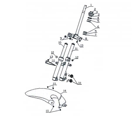 Bundschraube M10x30mm Eppella GK 125 Buggy 50ccm 9050610030-1 Motorroller.de Maschinenschraube Flanschschraube Flansch-Schraube Maschinen-Schraube