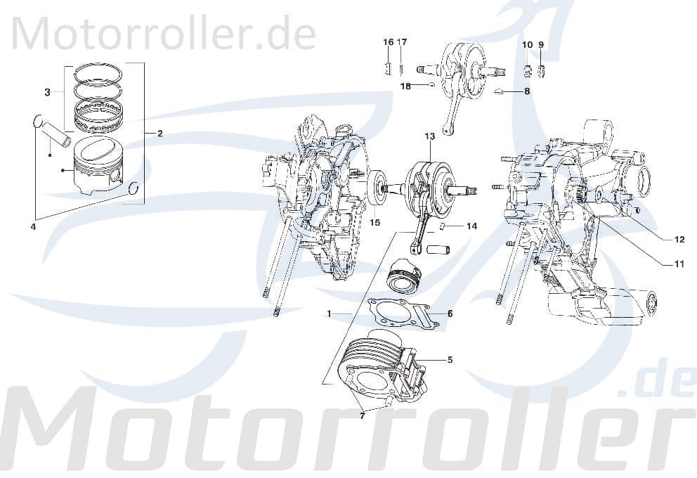 Passhülse 125ccm 4Takt Kreidler Buchse Distanzhülse 721136 Motorroller.de Passbuchse Distanz-Hülse Distanzbuchse Abstandshülse Abstandsbuchse Scooter